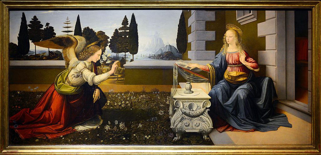 Annunciation by Leonardo